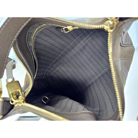 LOUIS VUITTON Audacieuse PM Monogram Empreinte Suede Brown Shoulder Bag - Picture 8 of 16